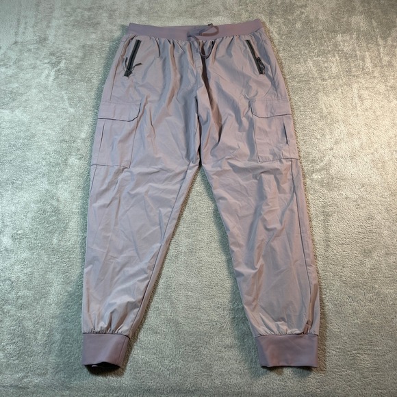Pants - Athletic Cargo Joggers Women's XL Pink Lightweight Travel Hiking Pants Outdoorsy